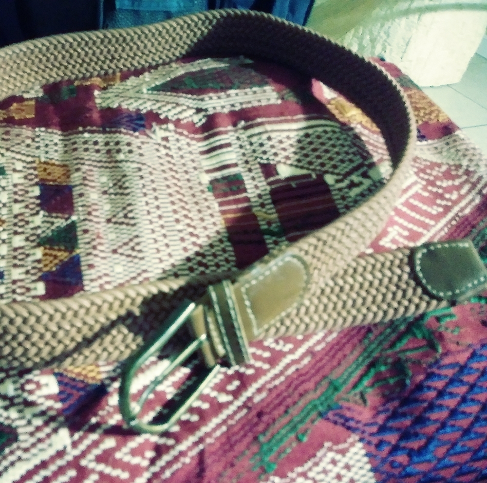 Genuine Leather Stretch Belt